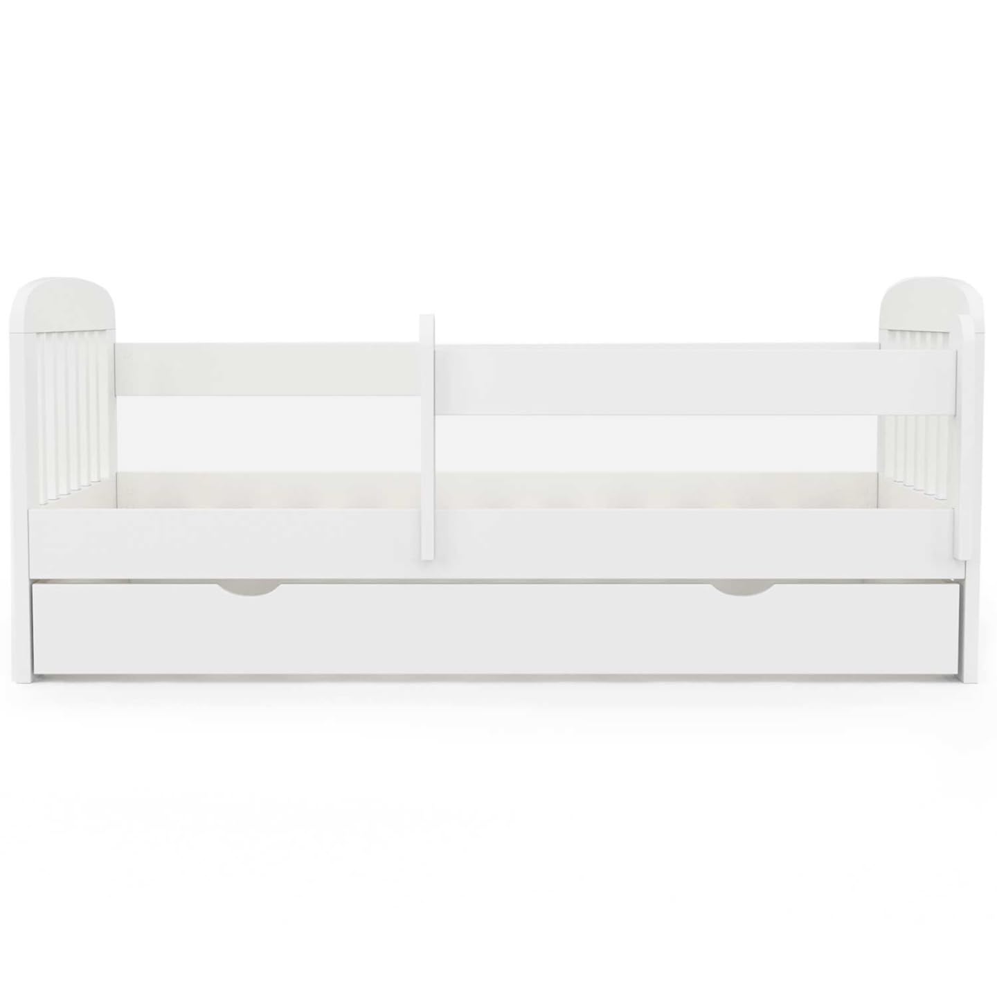 IDMarket - Cama infantil 80 x 160 cm Lilia con 1 cajón, somier y barreras