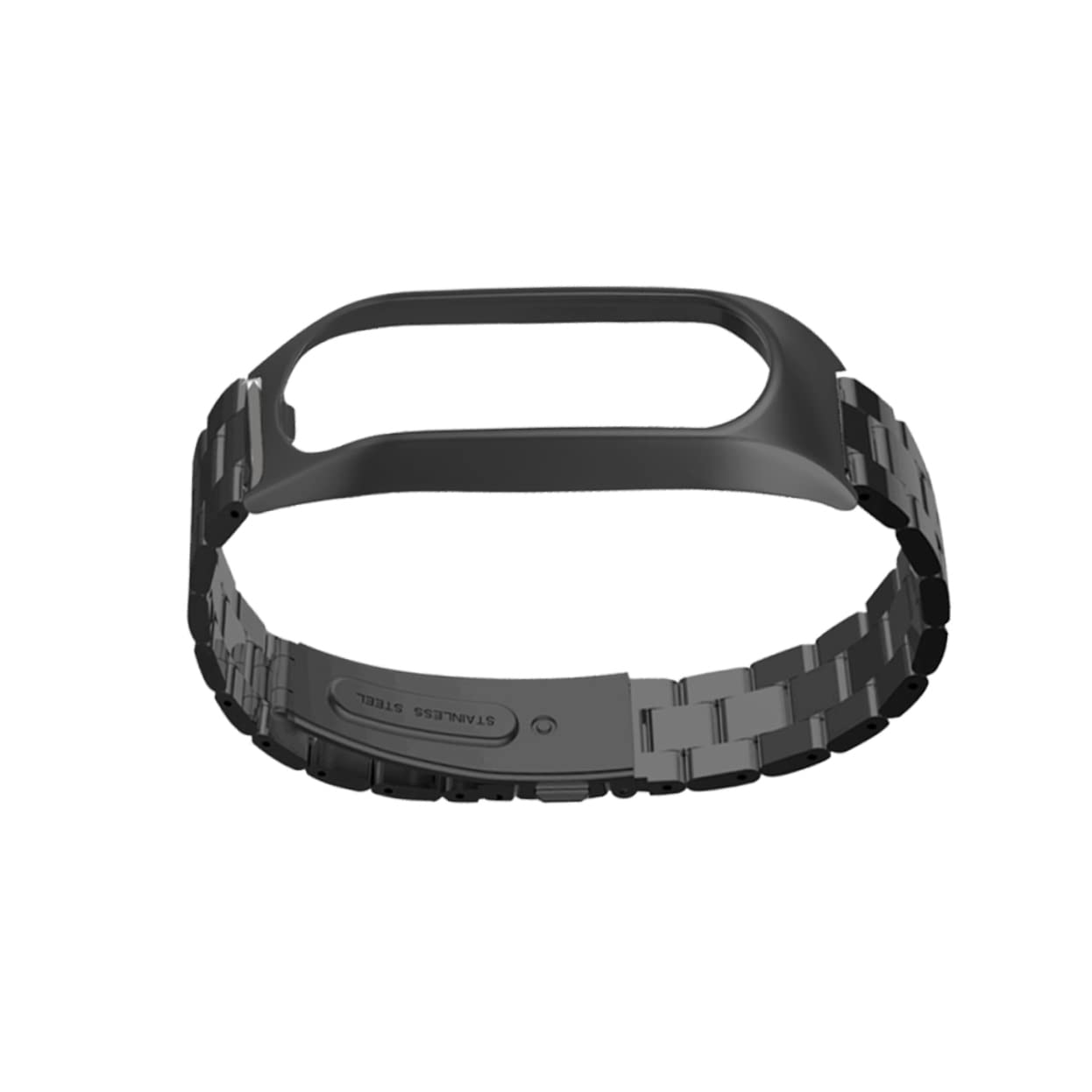 HOMSFOU Correa De Reloj De Acero Inoxidable Pulsera Banda De Reloj Inteligente Correas De Reloj De Reemplazo Correa De Reloj Bandas De Reloj Inteligentes Black