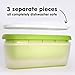 SUMO Ice Cream Containers for Homemade Ice Cream - 1 Ice Cream Storage Container for Freezer, 1.5 Quart, Green