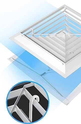 Déflecteur d'air de plafond 60 cm réglable pour climatisation centrale