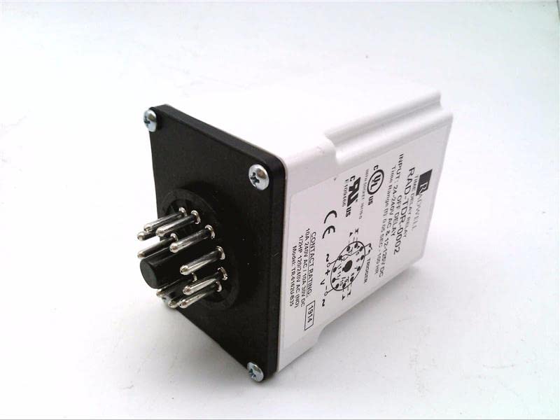 RADWELL VERIFIED SUBSTITUTE 327XBX48P00224D-SUB 24-240VAC & 12-125VDC, 10A DPDT, Off DELAY, Substitute for Struthers Dunn RELAYS Struthers Dunn RELAYS 327XBX48P00224D, PROGRAMMABLE, TIME DELAY REL