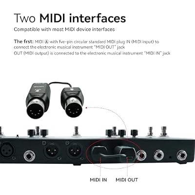 M-VAVE Wireless MIDI Transmission System Ultra Low Latency, USB Bluetooth Option for MIDI Controller Mac, iOS, Windows, 5-PIN DIN Interface Wireless MIDI Keyboard Instrument Synthesizer