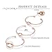 CHICNOW Bridesmaid Gifts Proposal Knot Bracelet Bridesmaid Bracelet Set of 7