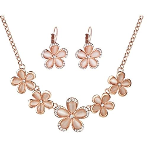 Shining Diva Fashion Italian Designer Gold Plated Jewellery Sets For Women (Rose Gold)(Cmb286) Shining Diva Fashion Italian Designer Gold Plated Jewellery Sets For Women (Rose Gold)(Cmb286)