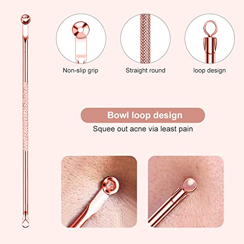 Pickel Ausdrücken Werkzeug,Pickelentferner,Mitesserentferner,Komedonenquetscher,Gesichtsreinigungs- und… - Image 7