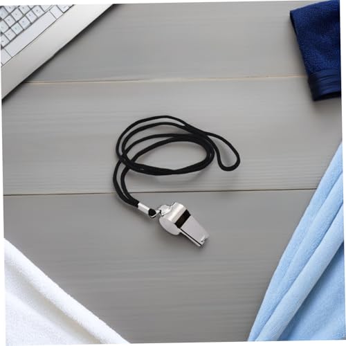 Silbatos de Acero Inoxidable con Sonido Fuerte y Señal de Emergencia 6pcs miniatura 4