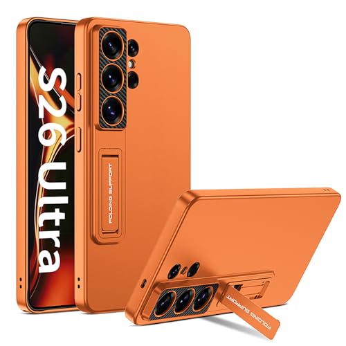 for Samsung Galaxy S26 Ultra�p�ϏՌ��P�[�X - �����\�ȃL�b�N�X�^���h�Ɨ����h�~�J�����ی�@�\��������X�����J�o�[�A���j�Z�b�N�X�f�U�C��