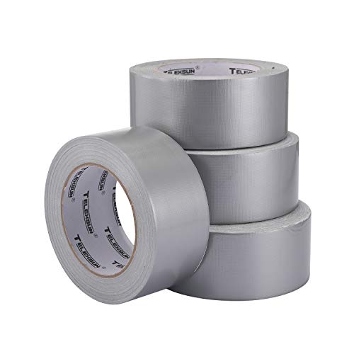 JONYEE Heavy Duty Silver Duct Tape - Professional Grade Duct Tape-4 Rolls Silver (1.96 Inch × 30 Yard) - Thumbnail 2
