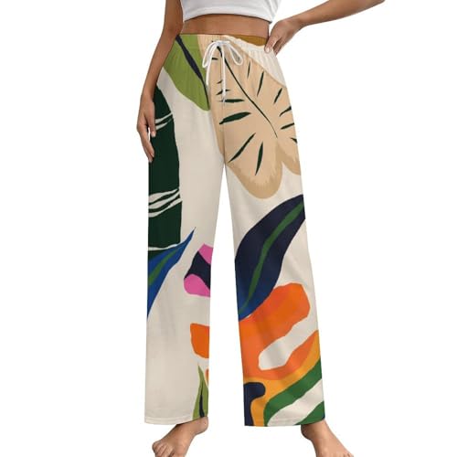 Pantalon de nuit femme oiseau idéal pour vos soirées cocooning S