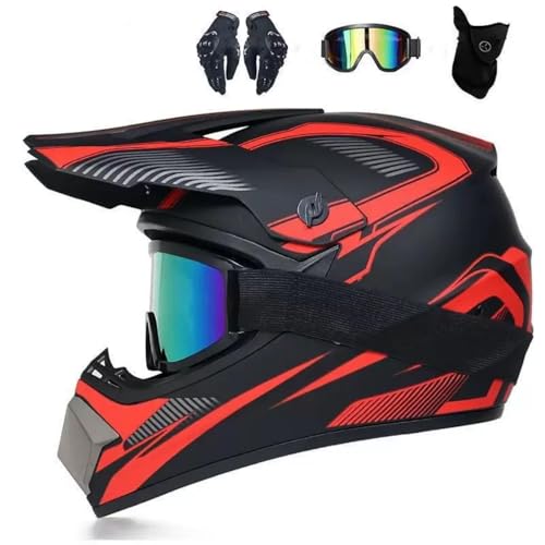 mafuse Casque de Motocross pour Enfant - Casque Quad pour Enfant de 5 à 25 Ans certifié CE, VTT,...