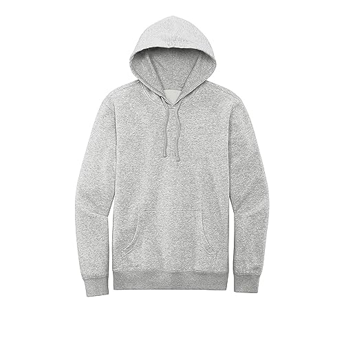 District V.I.T. Fleece Hoodie DT6100-Light Heather Grey-Small