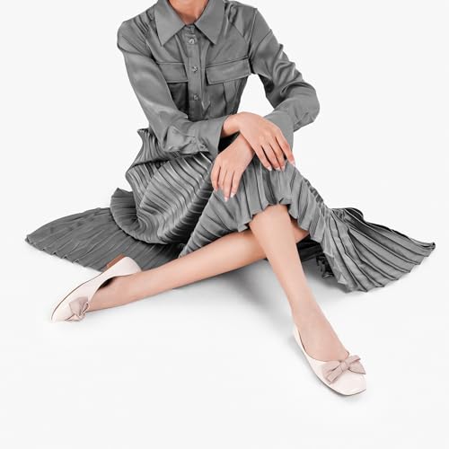 Image of C.Paravano Flats for Women | Ballet Flats | Square Toe | Dressy Casual Shoe