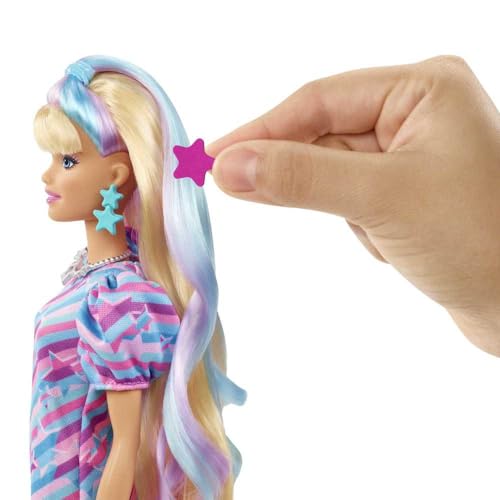 Barbie Totally Hair con 8.5 Pulgadas de Cabello y 15 Accesorios miniatura 4