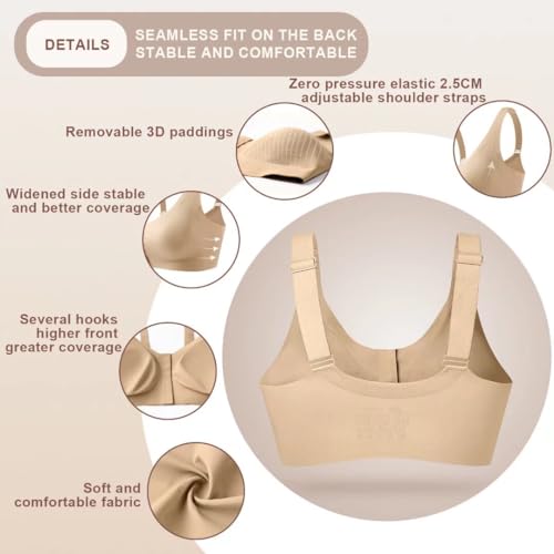 Seamless Front Closure Mastectomy Bra Surgical Bra Pocket Breast Prosthesis Breast Forms Bralette Daily Bra4