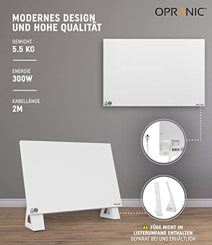 OPRANIC Premium Infrarotheizung- Elektrische Wandheizung- Energiesparend- Heizkörper für Deckenmontage- 5 Jahre Garantie (300 Watt)-3