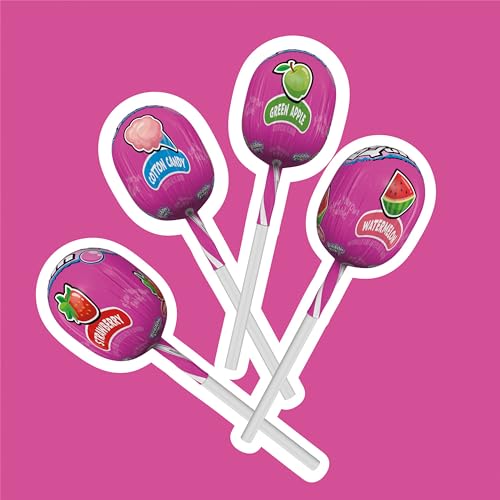 BUBBLE YUM Assorted Bubble Gum Filled Lollipops Bag, 8.8 oz - image 7