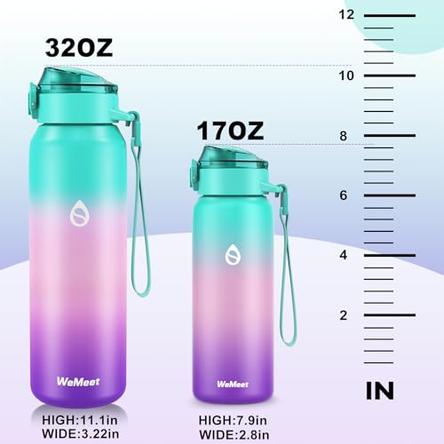 32oz Water Bottle with Removable Straw and Spout Lid Two Ways to Drink, 18/10 Stainless Steel Insulated Water Bottle, BPA-Free, Leak Proof, Double wall, for Sports, Gym - Image 6