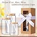 Honoson 24 Pcs Tumbler Gift Box with Ribbon for Sublimation Glass Exhibition Boxes Transparent for 12oz 16oz 20oz Drinking Cup Glasses Jars Mug Can Blanks(Brown,7.87 x 3.35 x 3.35)