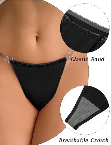 String en soie glacée FEOYA ultra doux avec sangle transparente - 4