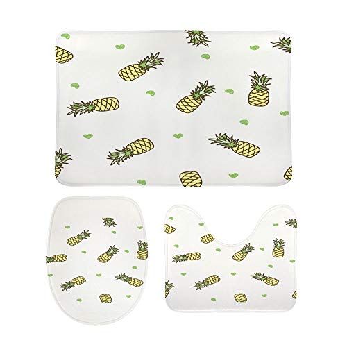 Tapis de bain lavable et antidérapant, ensemble 3 pièces sécurité maximale