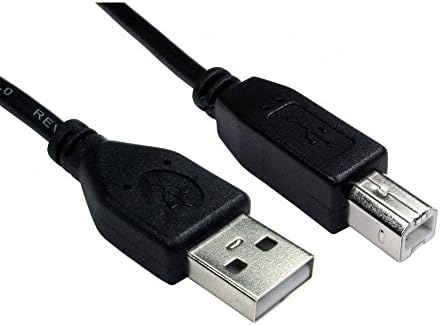 3m USB 2.0 Cable (For Printer, Scanners, Peripherals, etc.) A (Male) to B (Male) - UKUSB3MBLK, Black