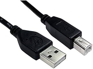3m USB 2.0 Cable (For Printer, Scanners, Peripherals, etc.) A (Male) to B (Male) - UKUSB3MBLK, Black