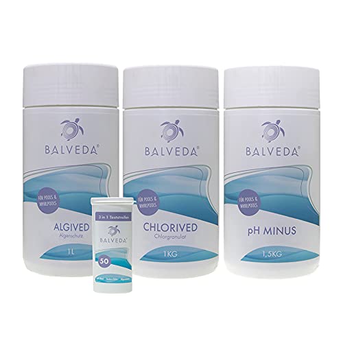 BALVEDA 4 in 1 Wasserpflege-Set für Pool & Whirlpool