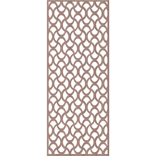 Image of Resort Decorative Pierced Fretwork Wood Wall Panels, 17 3 /8 inchW x 44 3 /8 inchH x 3 /8 inchT, Walnut