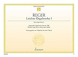 Leichte Orgelwerke: Ausgewählte Orgelstücke ohne op.-Zahl. Band 1. Orgel.: Selected Organ Pieces without opus number. organ. (Edition Schott Einzelausgabe) - Herausgeber: Hermann J. Busch Komponist: Max Reger 