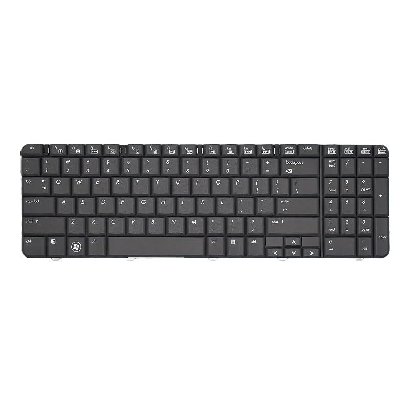 Clavier US Russe HP CQ60 noir pour remplacer une touche cassée référence 90.4AH07.S01