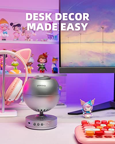 Image of POCOCO Galaxy Star Projector for Bedroom with Replaceable Optical Film Discs, Home Planetarium Night Light Projector with High-Definition Soft Light for Relax, Study, and Meditate, Stress Relief Gifts