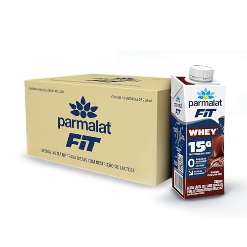 Parmalat Fit Bebida Proteica Chocolate 15g de Proteína 250mL – 18 Unidades