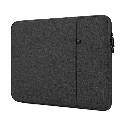ProElife 12-Inch Laptop Tablet Sleeve Case Canvas Cover for 2022-2014 Surface Pro 4/5/ 6/7 / 7+ / 8|Surface Laptop Go 1/2 12.4"|2022-2020 MacBook Air/Pro 13'' M2/M1 Protective Bag (Black) Cover