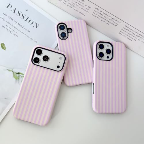 ZOEVEES Striped Magnetic Case for iPhone 16 Plus, Pink Yellow by ZOEVEES - Used condition - Image 5