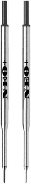 NEO+ Set of 2 ballpoint pen refills compatible with PaperMate (BLACK INK)