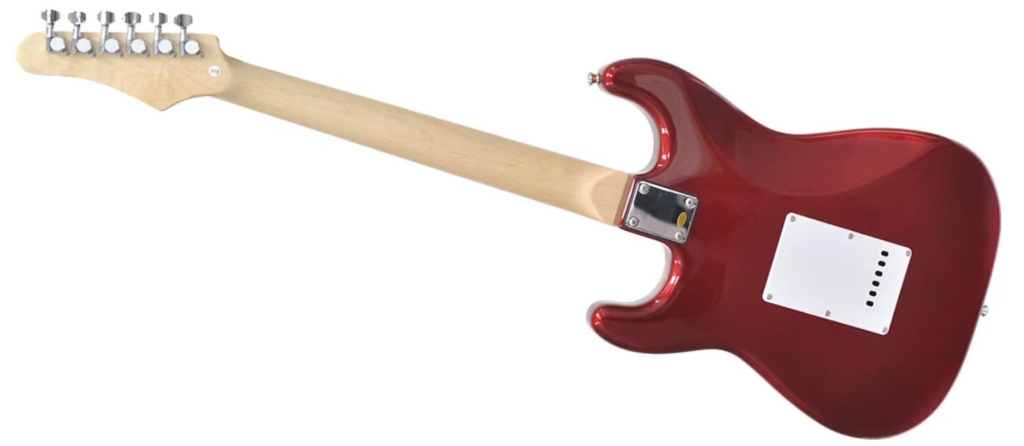 Amazon | PLAYTECH エレキギター ST250 METALLIC RED Maple