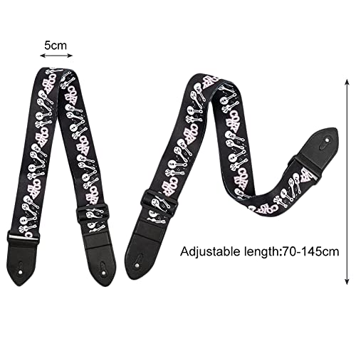 Nuonove Sangle Guitare, Sangle De Guitare RéGlable Confortable Et Respirante Convient Pour Guitare éLectrique Guitare… - Les Beatles, Paul McCartney, John Lennon, RIngo Starr, George Harrison Nuonove Sangle Guitare, Sangle De Guitare RéGlable Confortable Et Respirante Convient Pour Guitare éLectrique Guitare… – Image 3