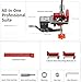 RUITOOL 35mm Concealed Hinge Jig System, Cabinet Door Mounting Jig & Door Installation Kit with Secure Clamp and Dust Port, Aluminum Hardware Hole Puncher with Modular Extension Ruler