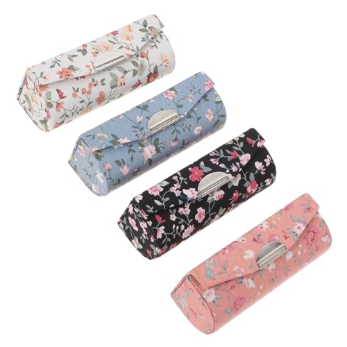 4pezzi Portatrucchi Design Organizer Per Cosmetici Colori Per Makeup e Regali Speciali rosa blu