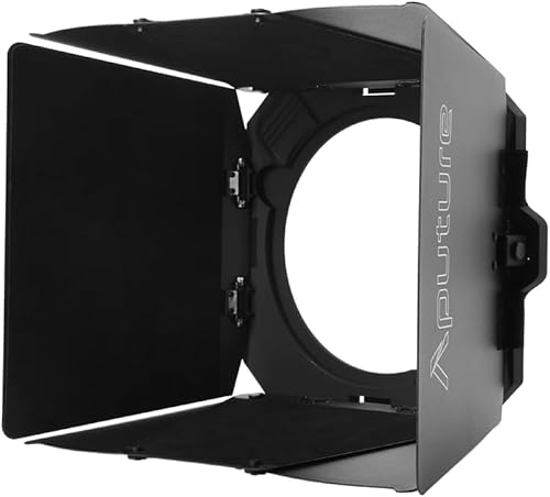 Aputure CF7 Fresnel- und Barndoors-Kit – 7-Zoll-Bowens-Mount-Fresnellinse für Storm 400x, inkl. Barndoors und Transporttasche