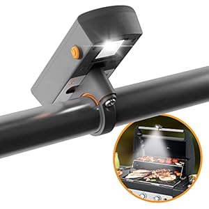 Yukon Glory Bright BBQ LED Grill Handle Light, Patent Pending Rechargeable LED Light Fits Most Outdoor Grills, Water + Heat Resistant, Perfect BBQ Grill Gift, BBQ Gift, Perfect for Blackstone & Weber