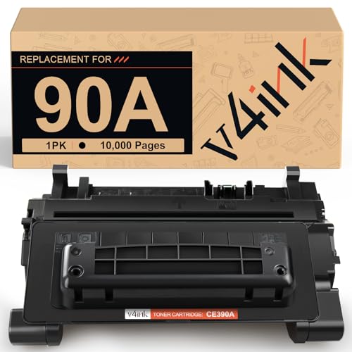v4ink Compatible CE390A Toner Replacement for HP 90A Toner Cartridge for HP Laserjet Enterprise 600 M601 M601n M601dn M602 M602n M602dn M602x M603 M603n M603dn M603xh MFP M4555f M4555fskm M4555h