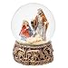 A Ting Musical Holy Family Polystone Water Glass Snow Globe Glitterdome (1, Nativity)