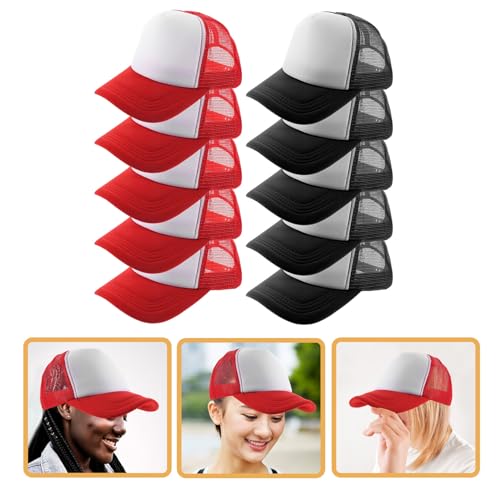 Casquettes de baseball vierges ajustables lot de 10 unisexe transfert thermique - 7