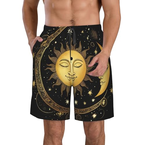 Men's Big & Tall Swim Trunks Board Shorts Basic Beachwear with Pockets