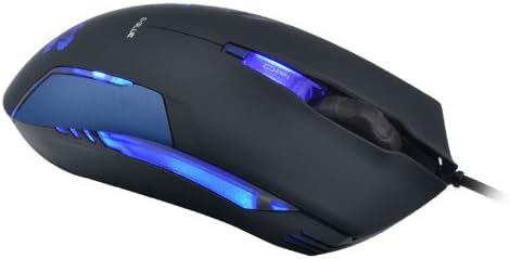 E-BLUE Cobra II 1600 DPI Ergonomic Gaming LED Mouse with Bigger Scroll Wheel (EMS151BL)
