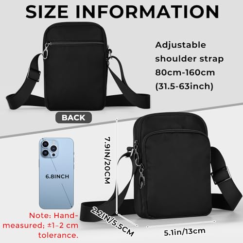 Tibroni Crossbody Sling Bag Mini Anti Theft for Men, Small Shoulder Bags with Zipper Lock RFID Travel Purse by Tibroni - Used condition - Image 7