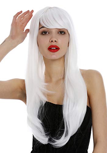 WIG ME UP - 3111-001 Lady Wig very long layered straight sleek white Fairy Elf, white (1001) - Image 2