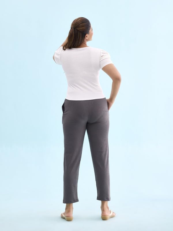 Image of GO Colors Women Rib Pant