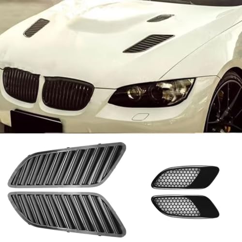 Capot ouïes d'aération noires pour BMW 3 Series E90 E91 E92 E93 kit complet